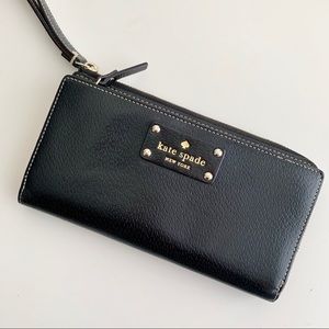 Kate Spade ♠️ wallet / wristlet Black Leather